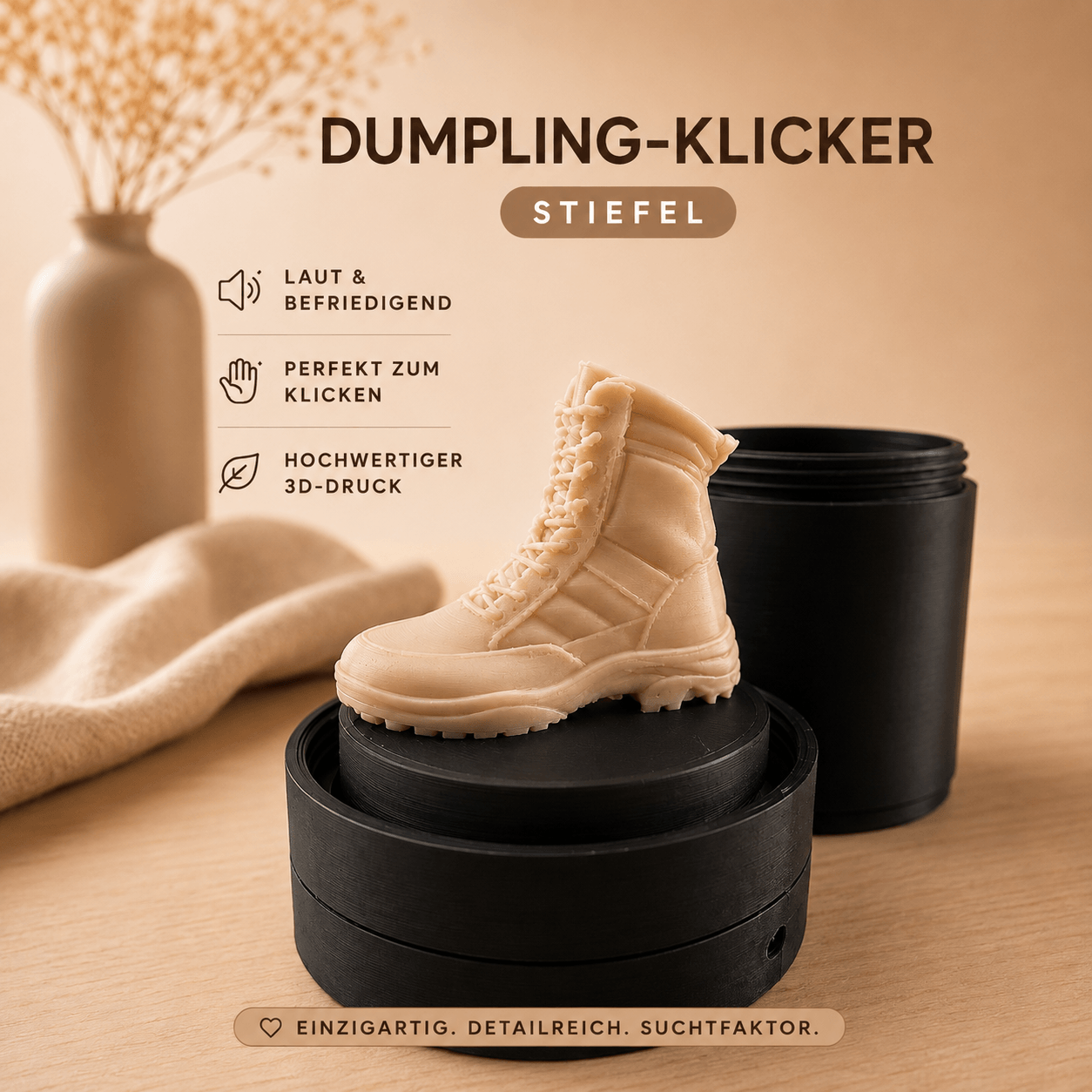 Stiefel Dumpling-Klicker
