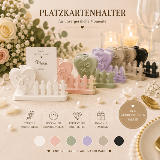 Platzkartenhalter – Herzzaun