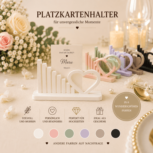 Platzkartenhalter-Herzlinie