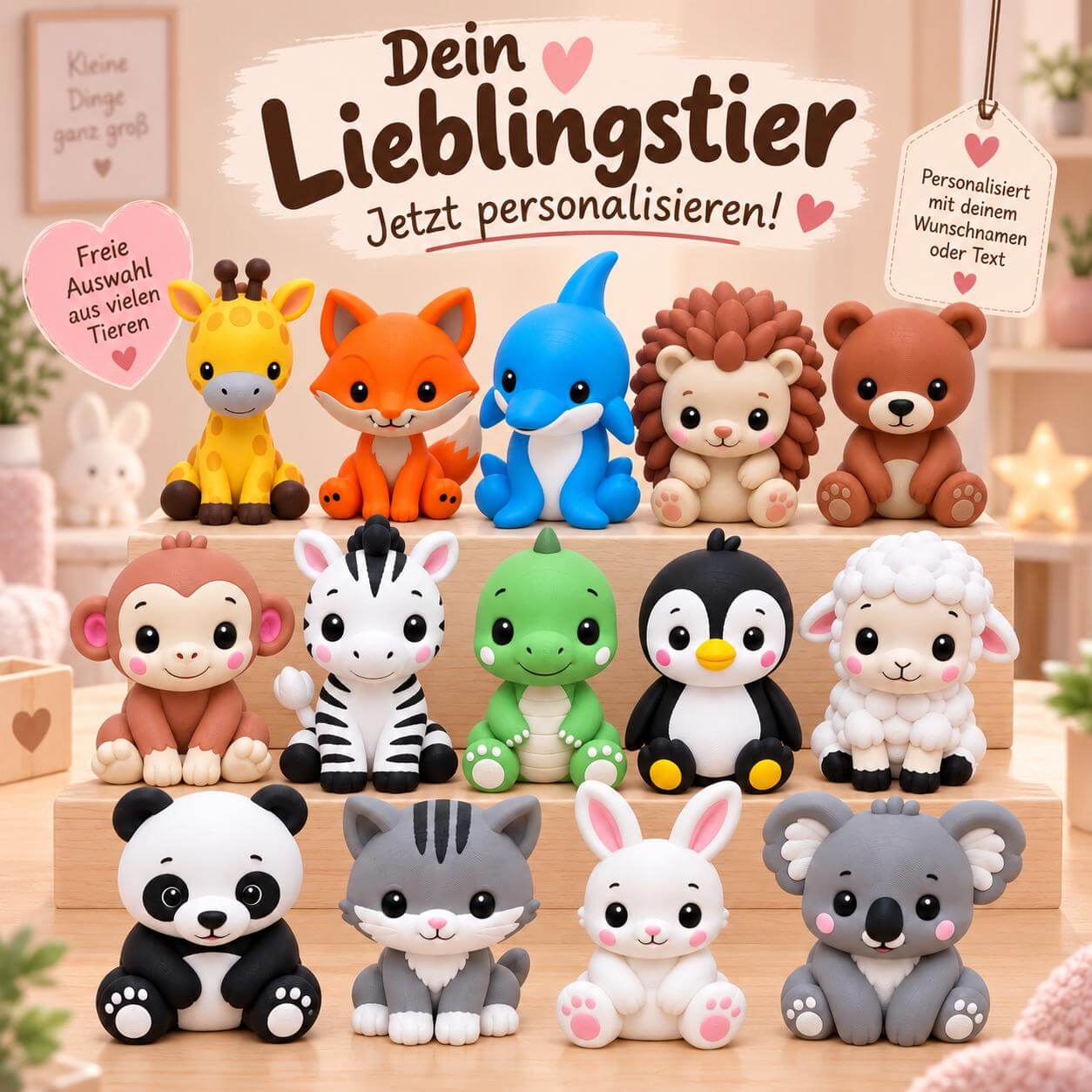 3D-Geburtsrahmen für Mädchen 🌸