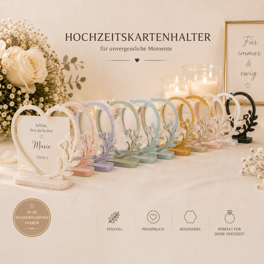 Platzkartenhalter - Herzdesign