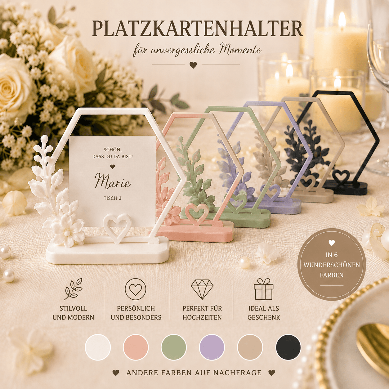 Platzkartenhalter -  Elegantes Design